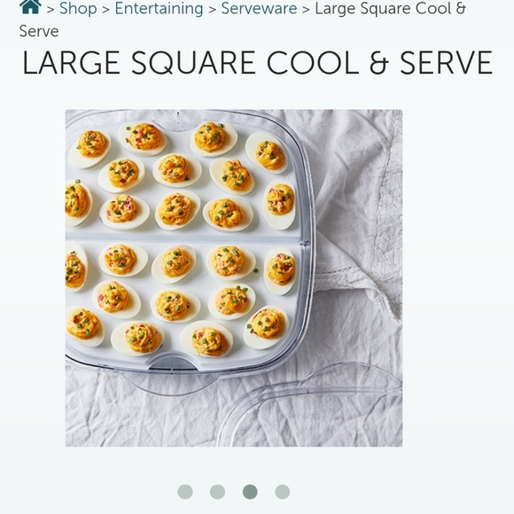 Pampered Chef Large Square Cool and Serve - Picture 3 of 5